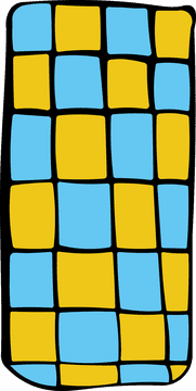 Checkered blanket clipart