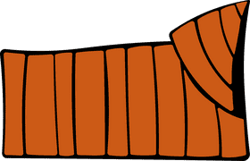 Blanket Orange clipart