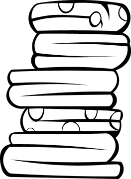 Blanket Pile black and white clipart