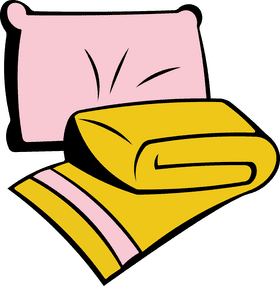 Blanket Pillow clipart