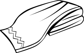 Blanket Red black and white clipart