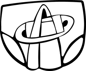 Diaper Old Style black and white clipart