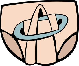 Diaper Old Style clipart