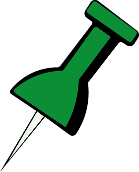 Pin Green clipart