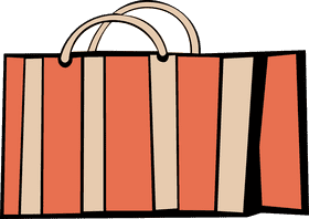 Shopping Bag Striped clipart
