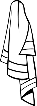 Towel Hang black and white clipart