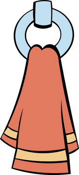 Towel Holder Circle clipart