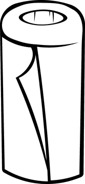 Towel Paper black and white clipart