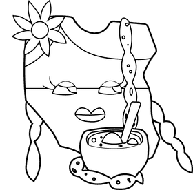 Map of Poland black and white clipart