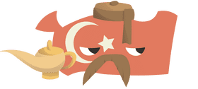 Map of Turkey clipart