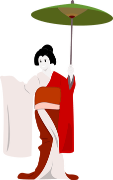 Kabuki dance clipart