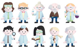 Scientist Chemist, Chemistry vector