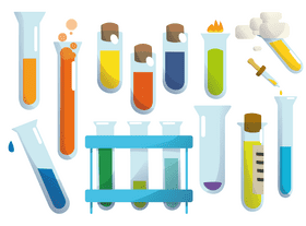 Chemistry Test tubes vector