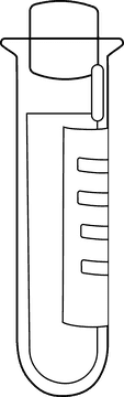 Chemistry Test tube black and white clipart