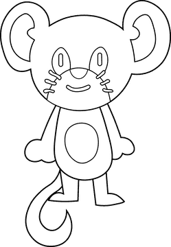 Cartoon Characters Disney Animals Jerry black and white clipart