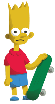 Cartoon Characters Simpsons Bart clipart