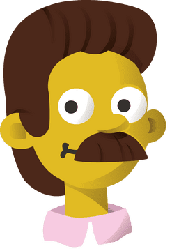 Cartoon Characters Simpsons Flanders clipart