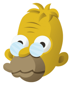 Cartoon Characters Simpsons Grandpa clipart