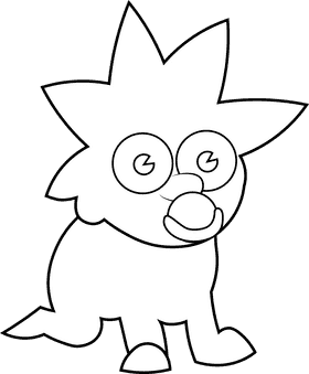 Cartoon Characters Simpsons Maggie black and white clipart