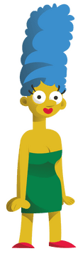 Cartoon Characters Simpsons Marge clipart