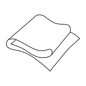 Cotton fabric drawing black and white clipart