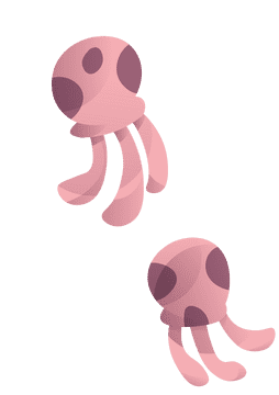 Cartoon Characters Spongebob Jellyfish clipart
