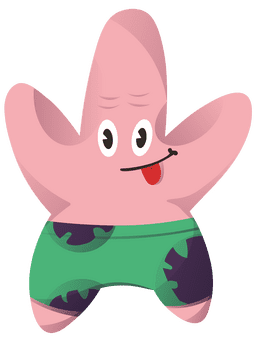 Cartoon Characters Spongebob Patrick clipart