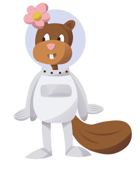 Cartoon Characters Spongebob Sandy clipart