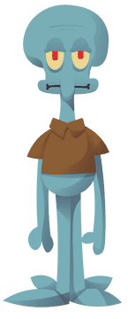 Cartoon Characters Spongebob Squidward clipart