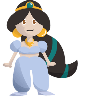 Cartoon Characters Disney Princess Jasmine clipart
