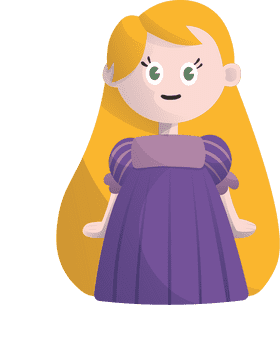 Cartoon Characters Disney Princess Rapunzel clipart