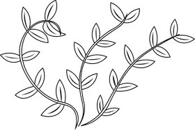 Algae black and white clipart