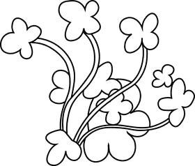Algae black and white clipart