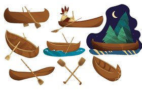Canoe vector