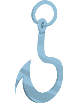 Fish hook clipart