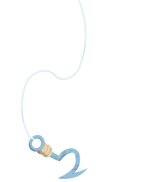 Fish hook clipart