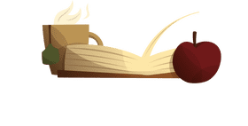 Book, Apple, Tea clipart