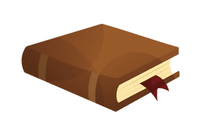 Book with Bookmark clipart