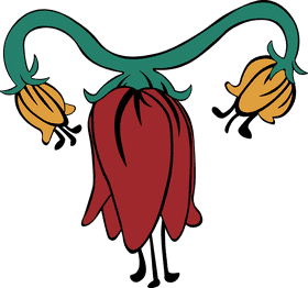 Flower uterus clipart