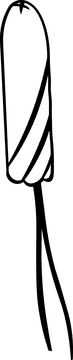 Uterus Tampon black and white clipart