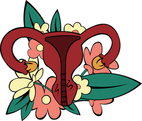Uterus Wildflowers clipart