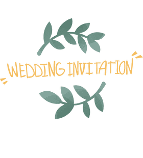 Wedding Invitation Branches clipart