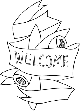 Wedding Invitation String black and white clipart