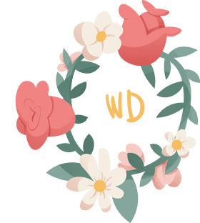 Wedding Invitation Wreath clipart