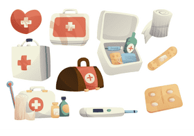 First aid kit vector