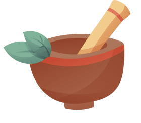 Mortar and pestle clipart