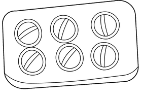 Medicine Pills black and white clipart