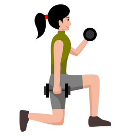 Workout exercise lunge clipart