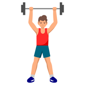 Workout exercise weight lifting clipart