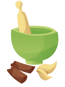 Mortar and Pestle Cinnamon clipart